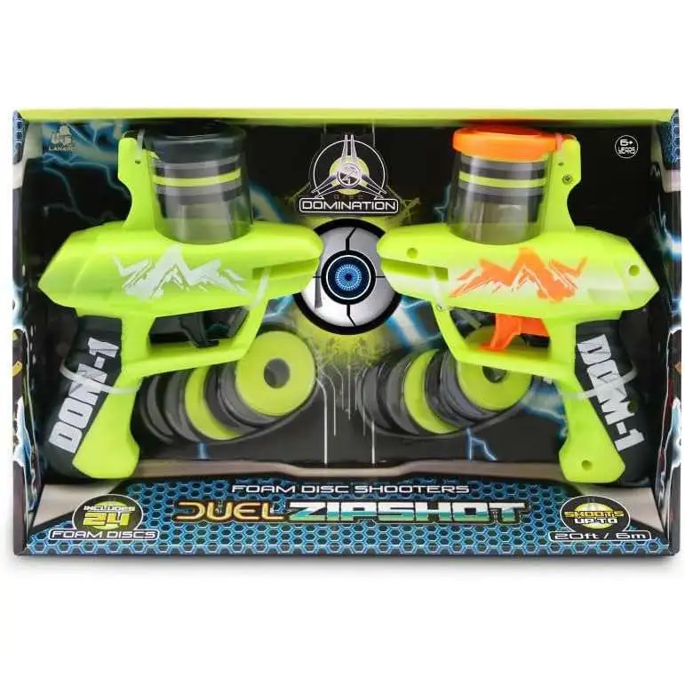 Dual Zip Shot Foam Disc Shooter 2-Pack
