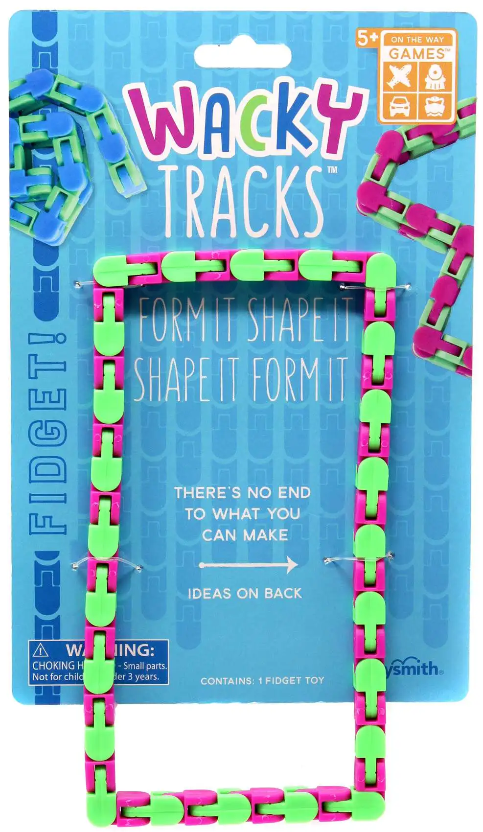 Wacky Tracks Green & Pink Fidget Toy