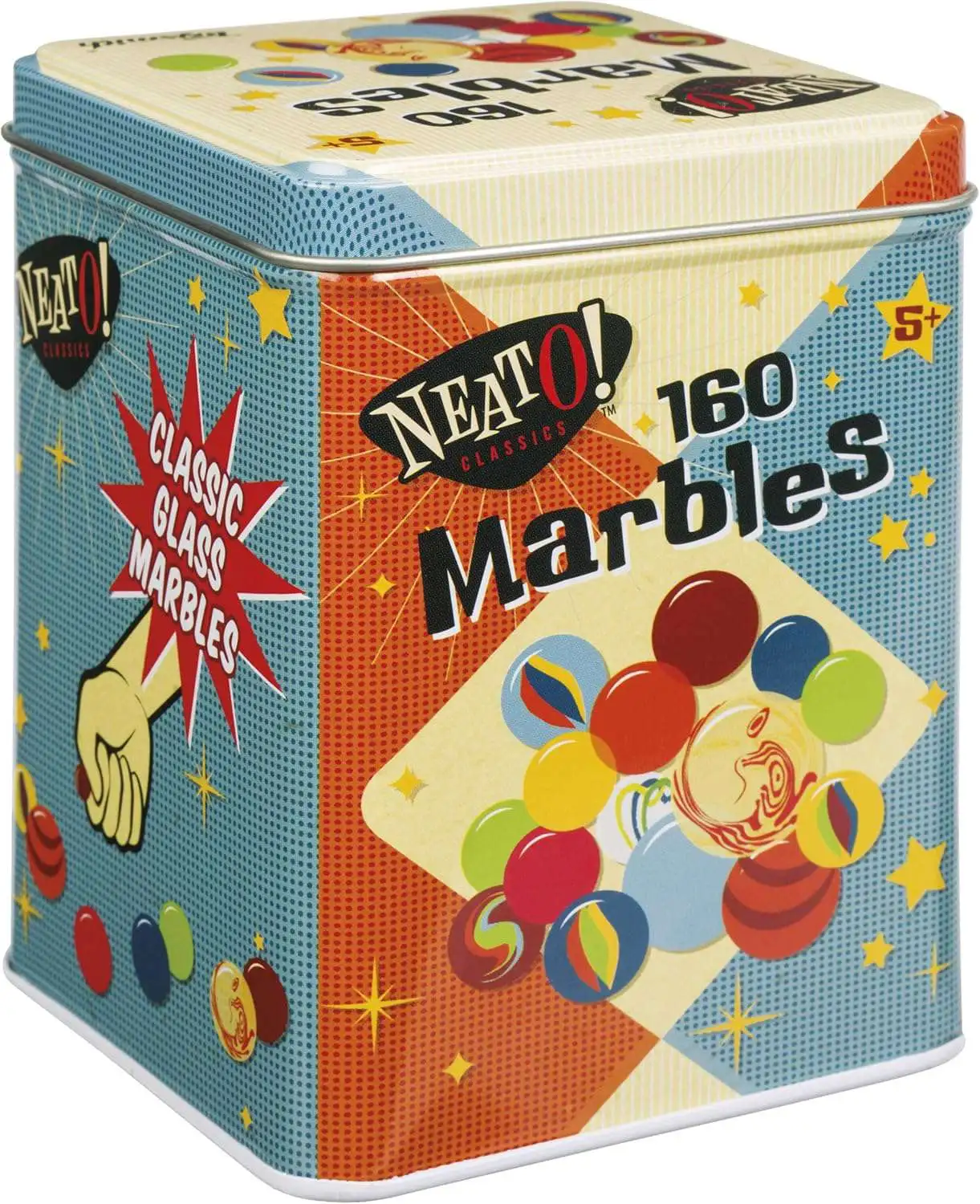 NeatO! Classics Glass Marbles [156 Playsers, 2 Whoppers & 2 Jumbos]