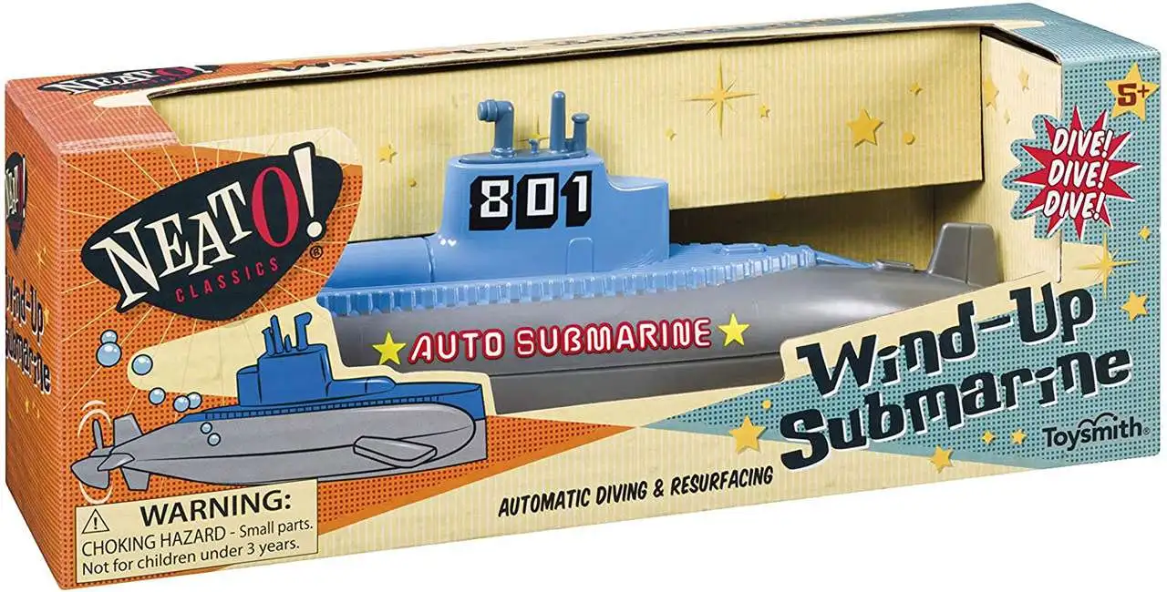 NeatO! Classics Wind-Up Submarine 7-Inch [Automatic Diving & Resurfacing]