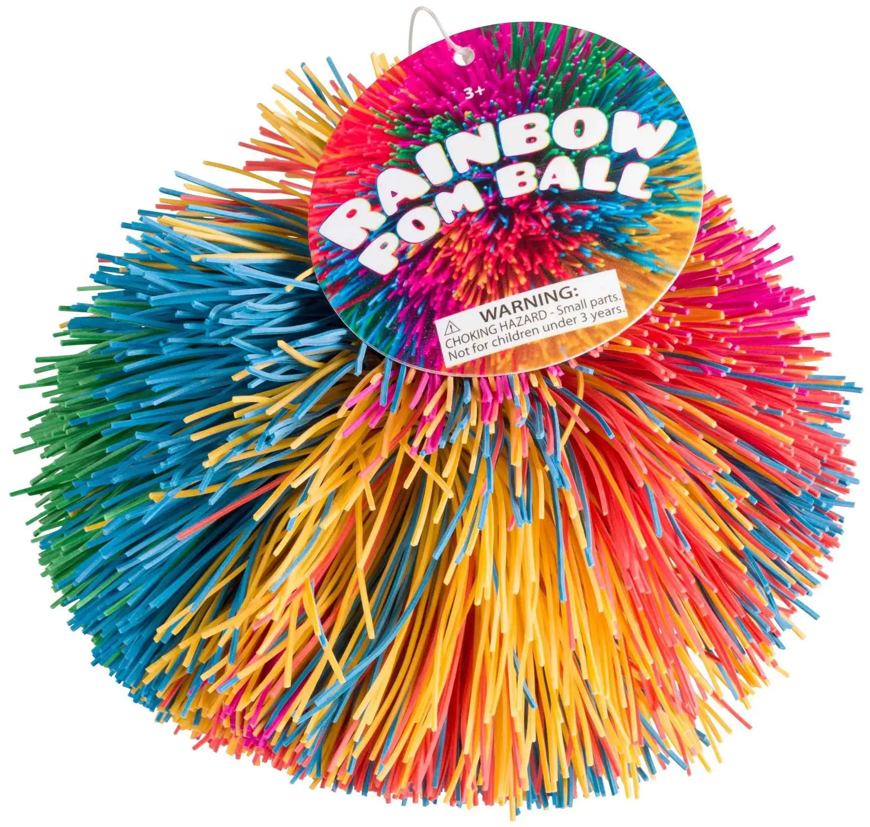 Toysmith Rainbow Pom Ball