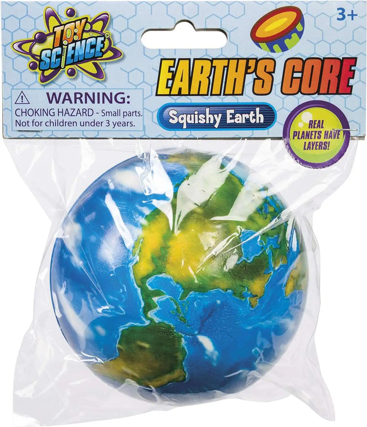 Toy Science Earth's Core Squishy Earth Squeeze Toy