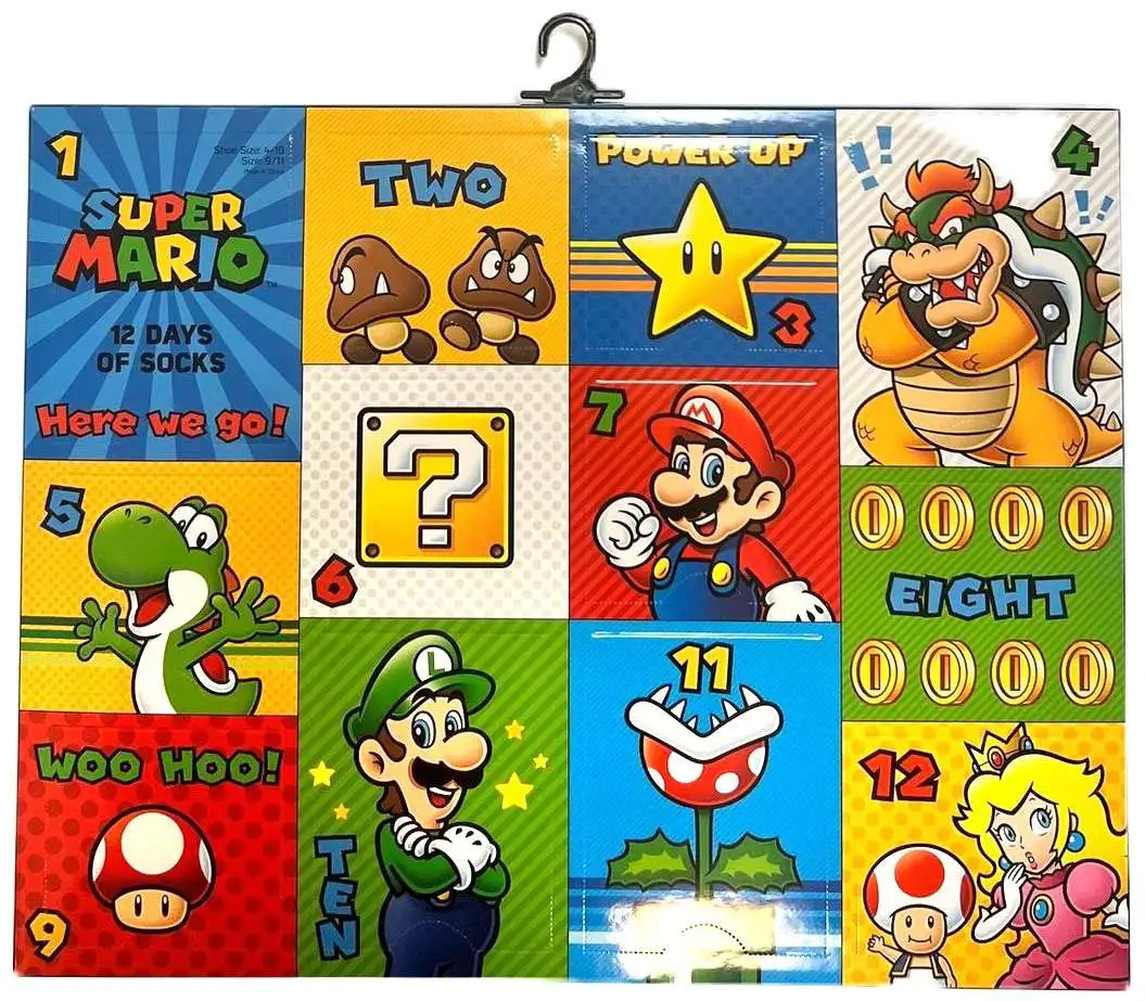 Super Mario 12 Days of Socks