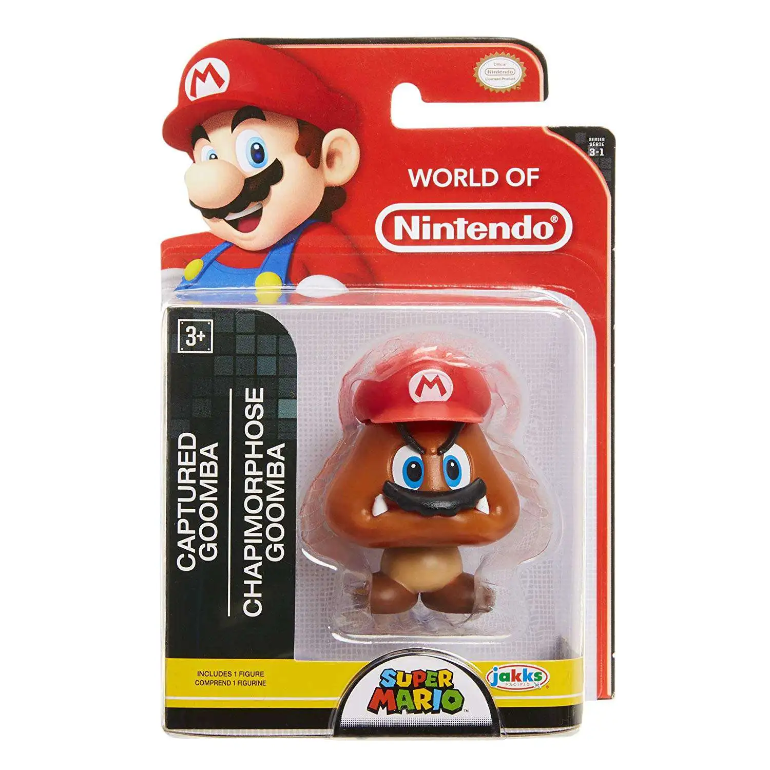 World of Nintendo Super Mario Wave 18 Captured Goomba 2.5-Inch Mini Figure