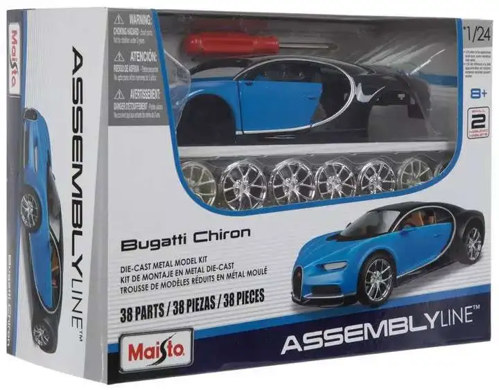 Maisto Assembly Line Bugatti Chiron Diecast Car Model Kit