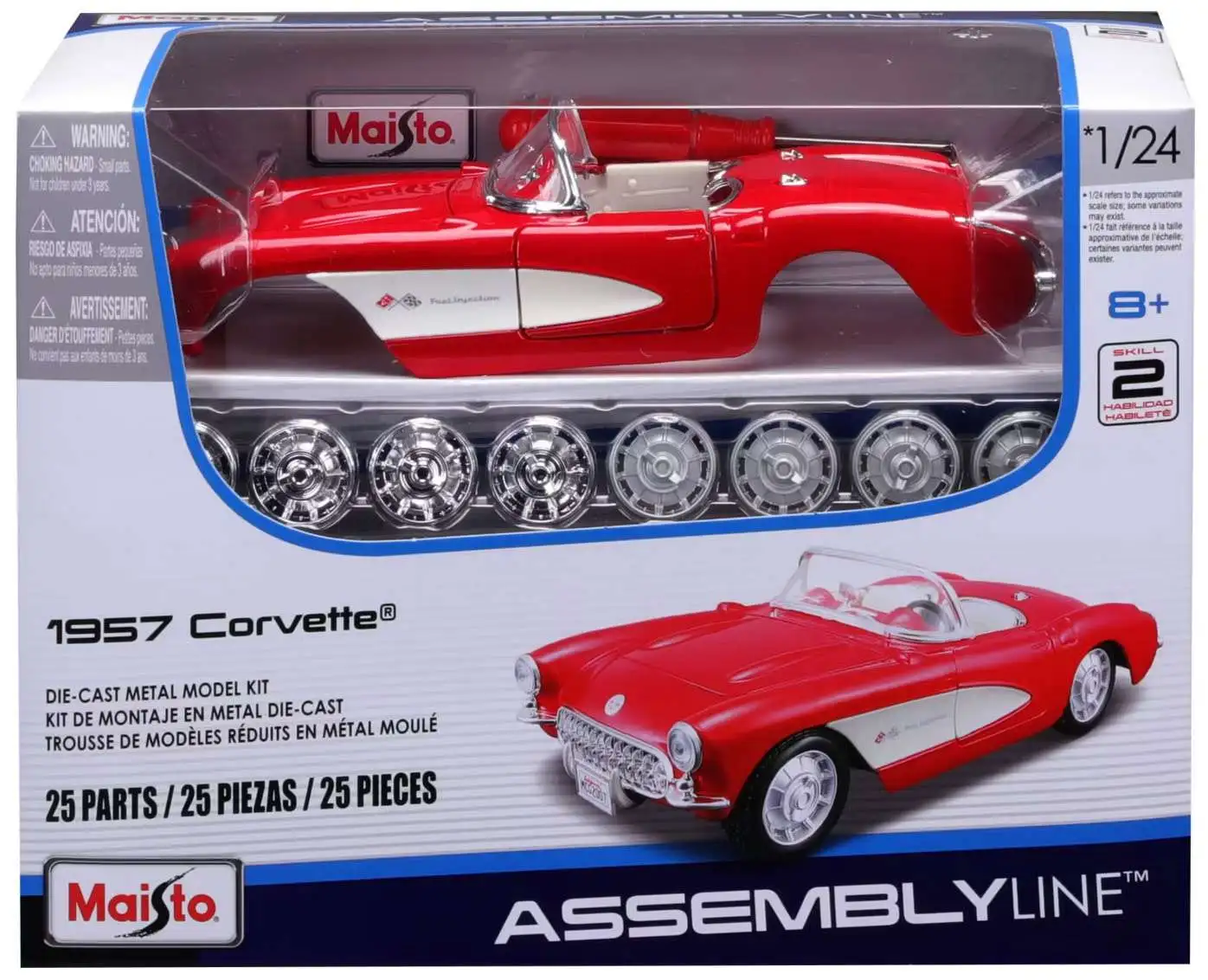 Maisto Assembly Line 1957 Corvette Diecast Car Model Kit