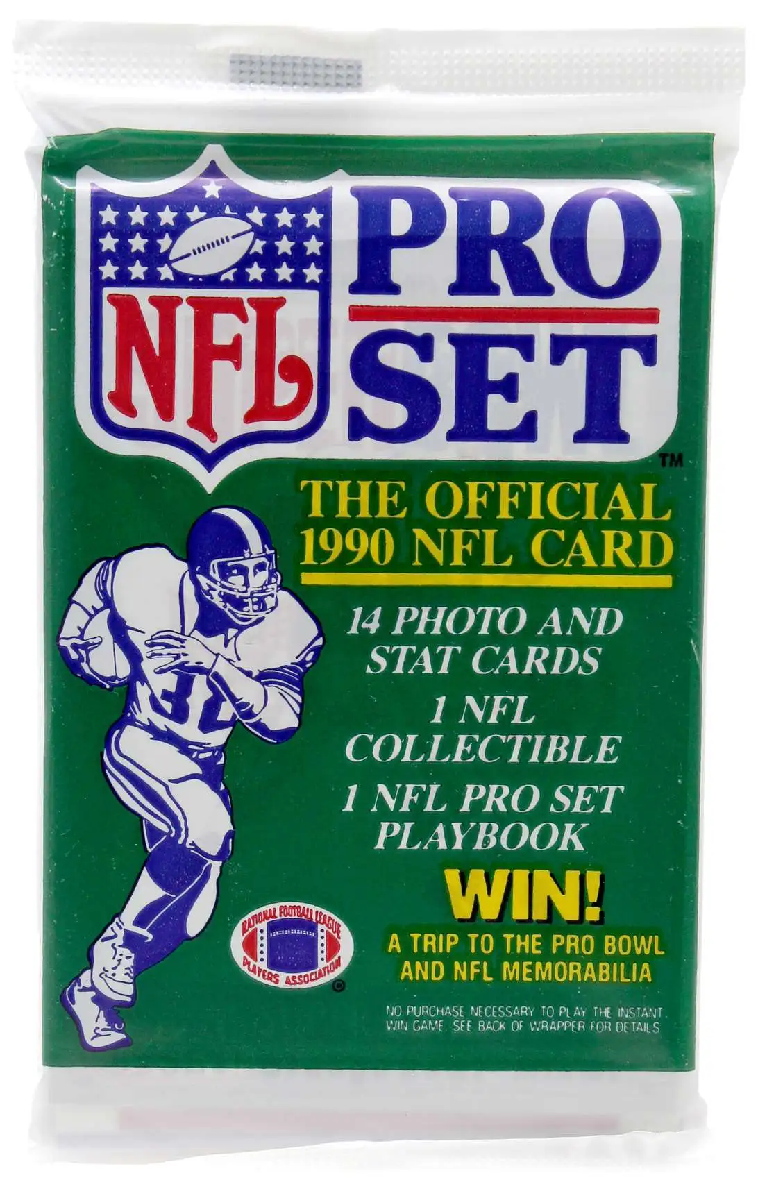 NFL Leaf 1990 Pro Set Football Series 1 Trading Card WAX Pack [14 Cards]