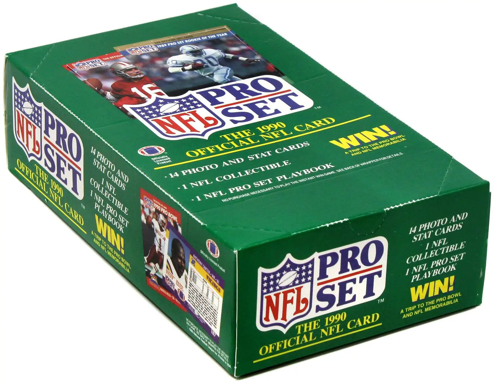 NFL Leaf 1990 Pro Set Football Series 1 Trading Card WAX Box [36 Packs]