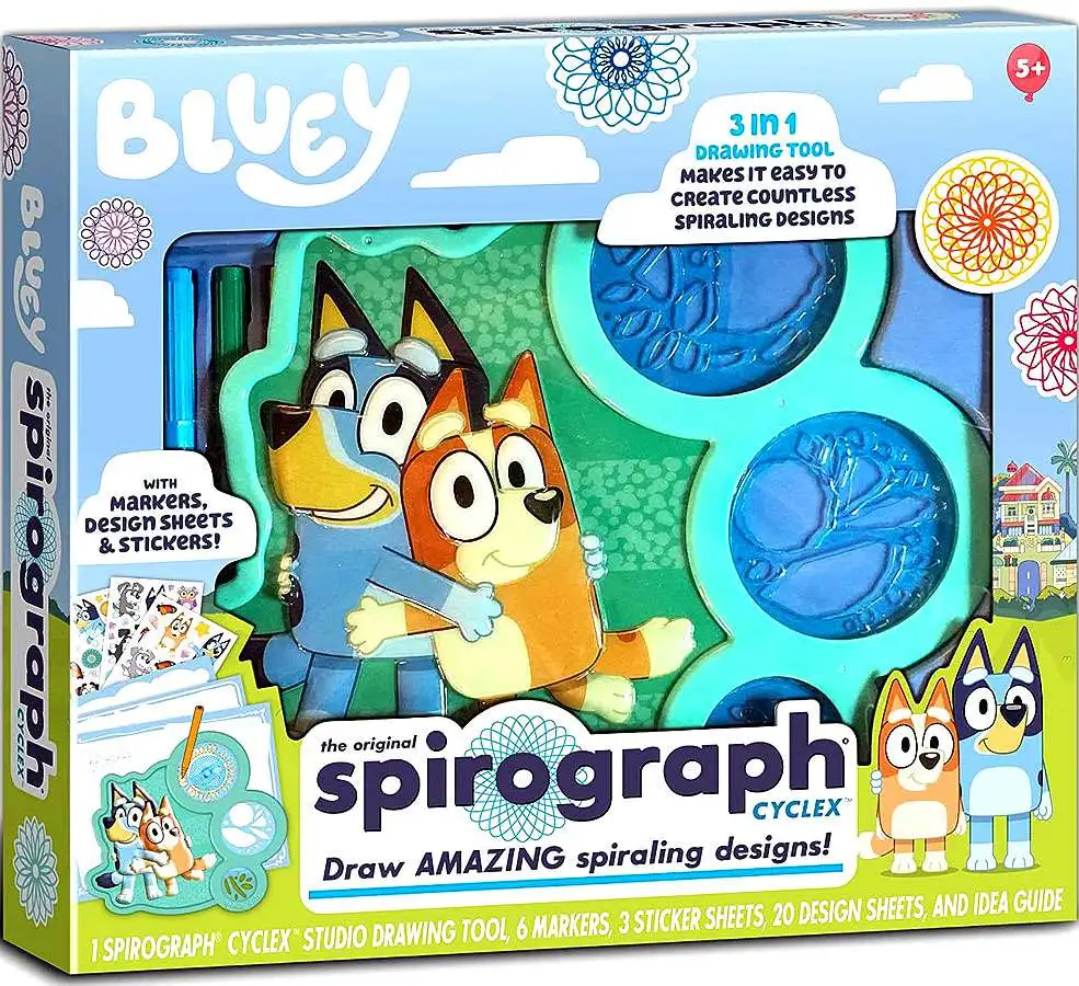 Bluey Spirograph Activity Set