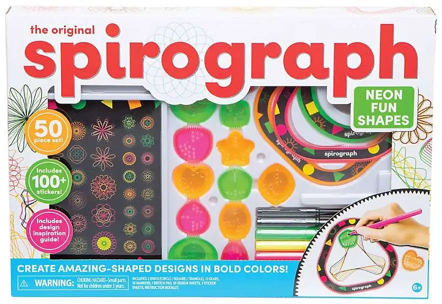 Spirograph Neon Fun Shapes Activity Set