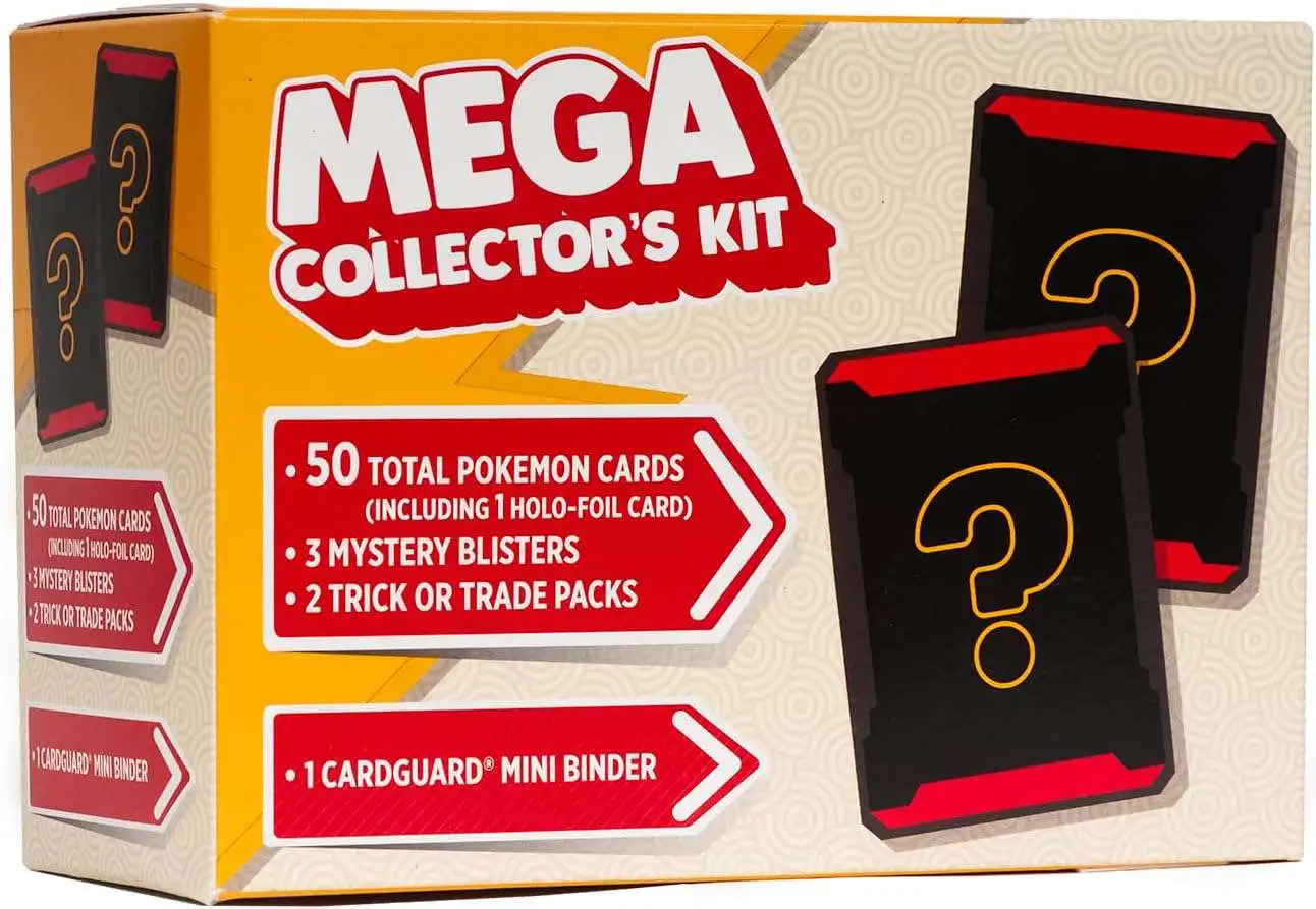 Pokemon Mega Collectors Kit Trading Card Box 50 Cards The