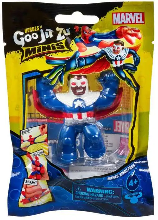 Heroes of Goo Jit Zu Marvel MINIS Captain America Figure Sam