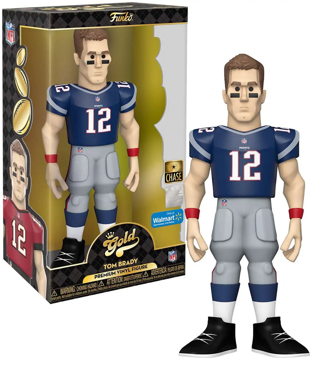 NFL Auction  Patriots Bundle - Tom Brady Funko Pop + Super Bowl 39 Program  and Paperweight + Champions DVD and Post Game Bag