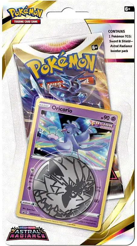 Pokemon Sword Shield Astral Radiance Oricorio Checklane BLISTER Pack  Booster Pack, Promo Card Coin Pokemon USA - ToyWiz