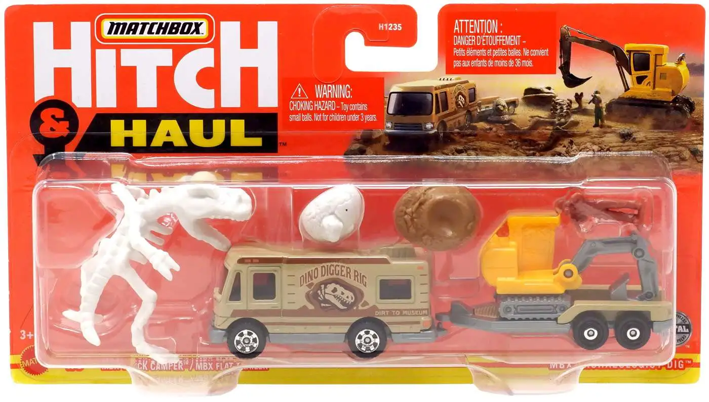 Matchbox Hitch Haul MBX Truck Camper MBX Flat Trailer Diecast