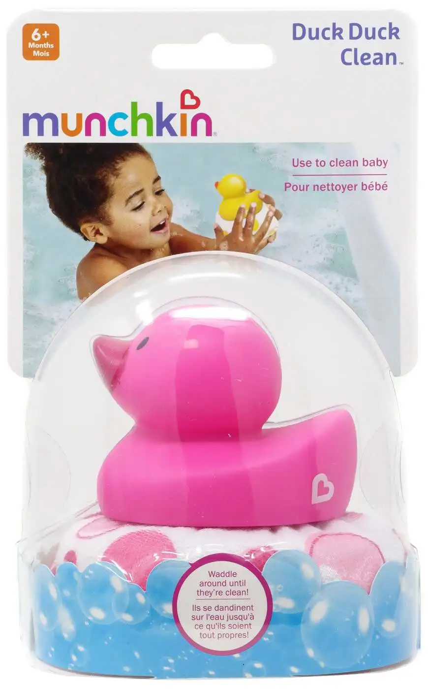 Munchkin Duck Duck Clean Bath Toy [Pink]