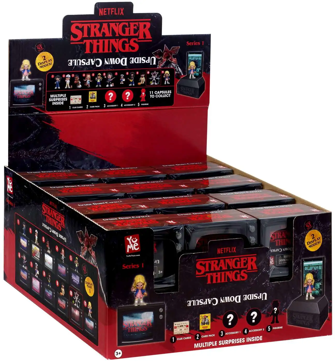 YuMe Official Netflix Stranger Things Surprise Upside Down Capsules Vintage  Blind Box Action Figure 80's Collectible Gifts for Collectors Toys