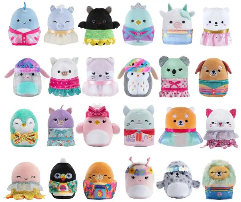 Squishmallows Squishville Series 4 Mini Plush Mystery Box 12 Packs ...