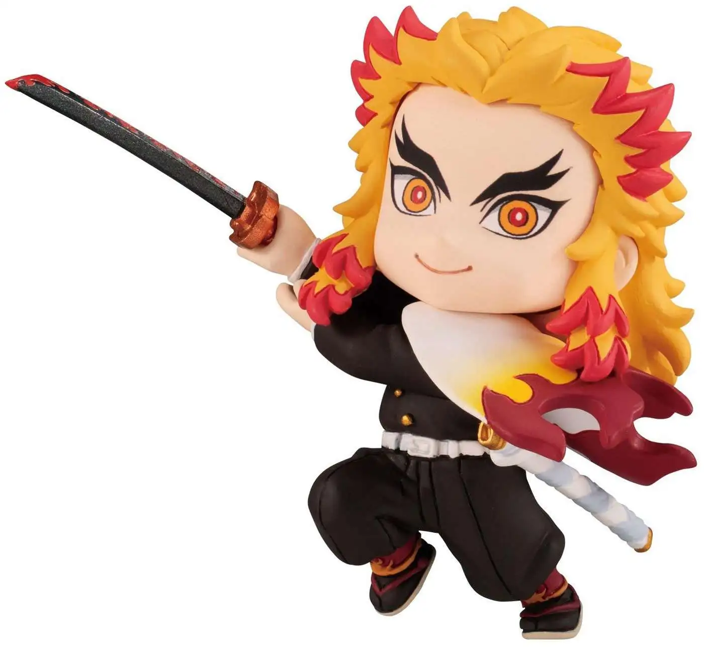 Anime Demon Slayer Rengoku Kyoujurou Draw a sword Cute Action Figure Toy  Gift
