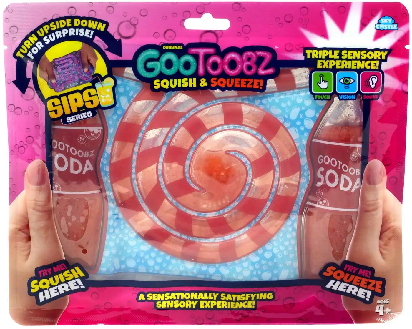 GooToobz ASMR Sips Series Soda Pop Squish N' Squeeze Toy