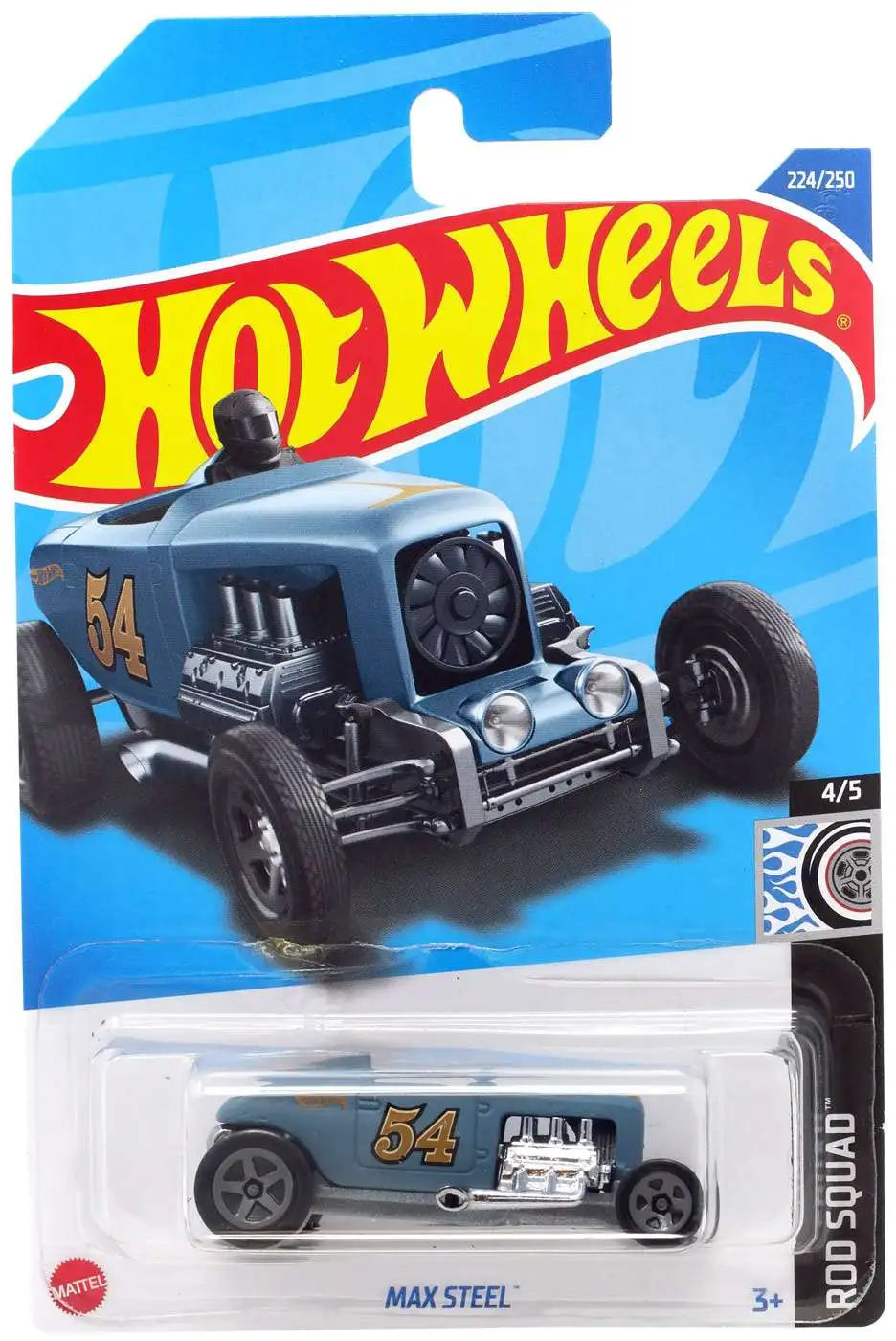 Hot Wheels Rod Squad Max Steel Diecast Car #4/5