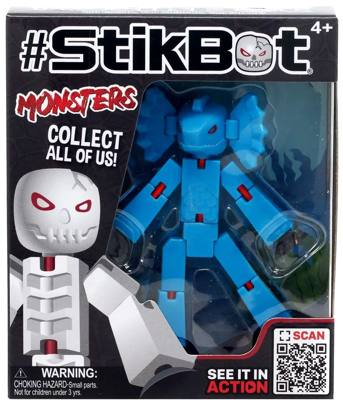StikBot Figurine Articulée - Édition Limitée Couleur Blanche Solide, Pour Créer Des Animations Stop-motion