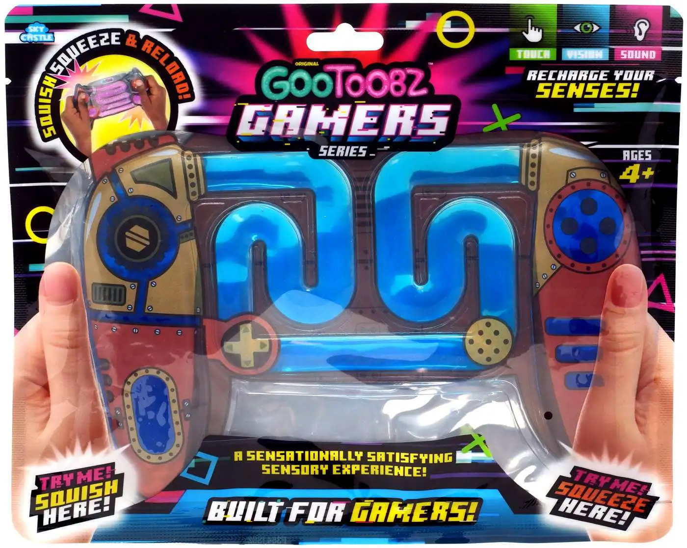 GooToobz ASMR Gamers Series Blue Hydro Squish N' Squeeze Toy