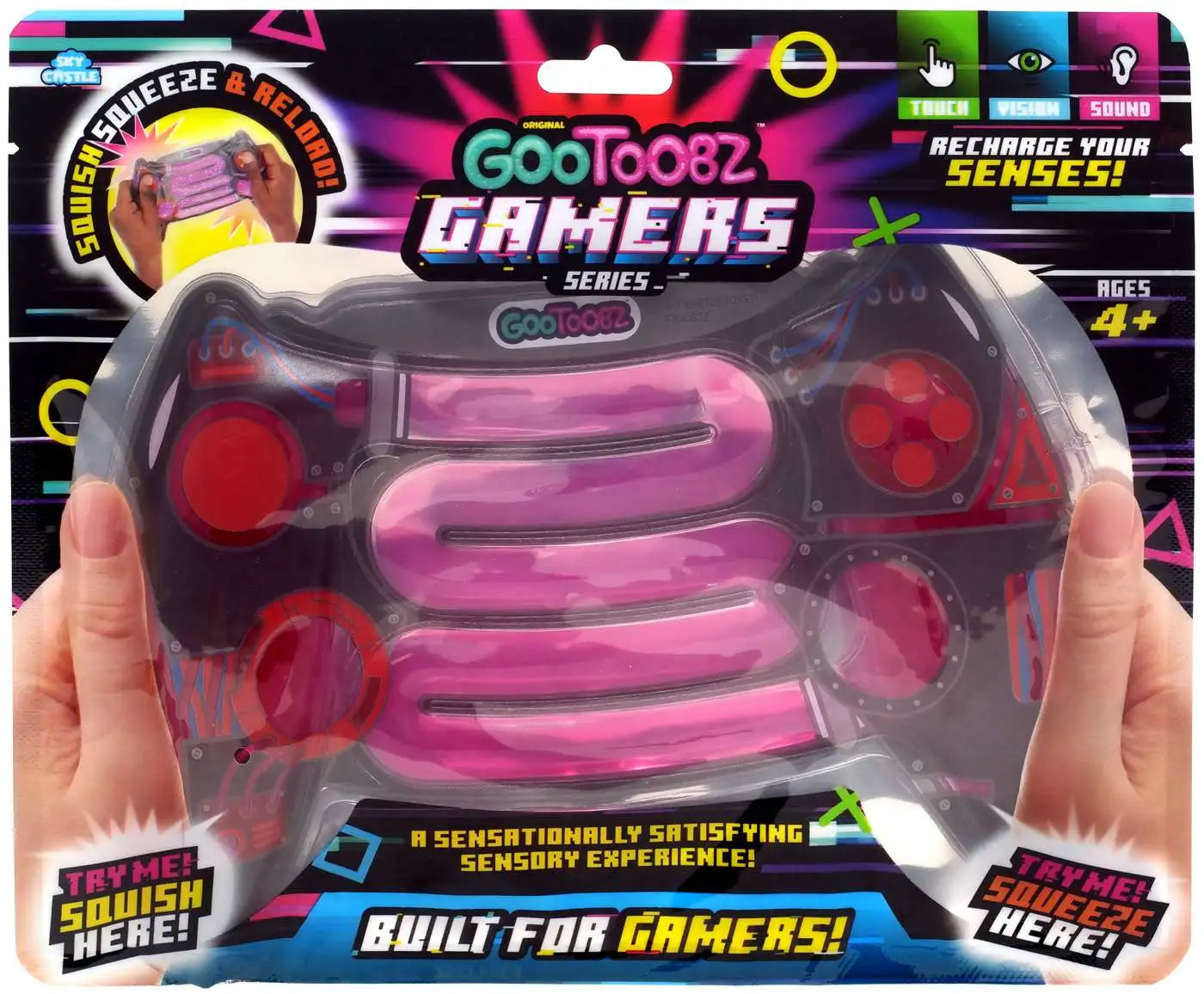 GooToobz ASMR Gamers Series Pink Stealth Squish N' Squeeze Toy