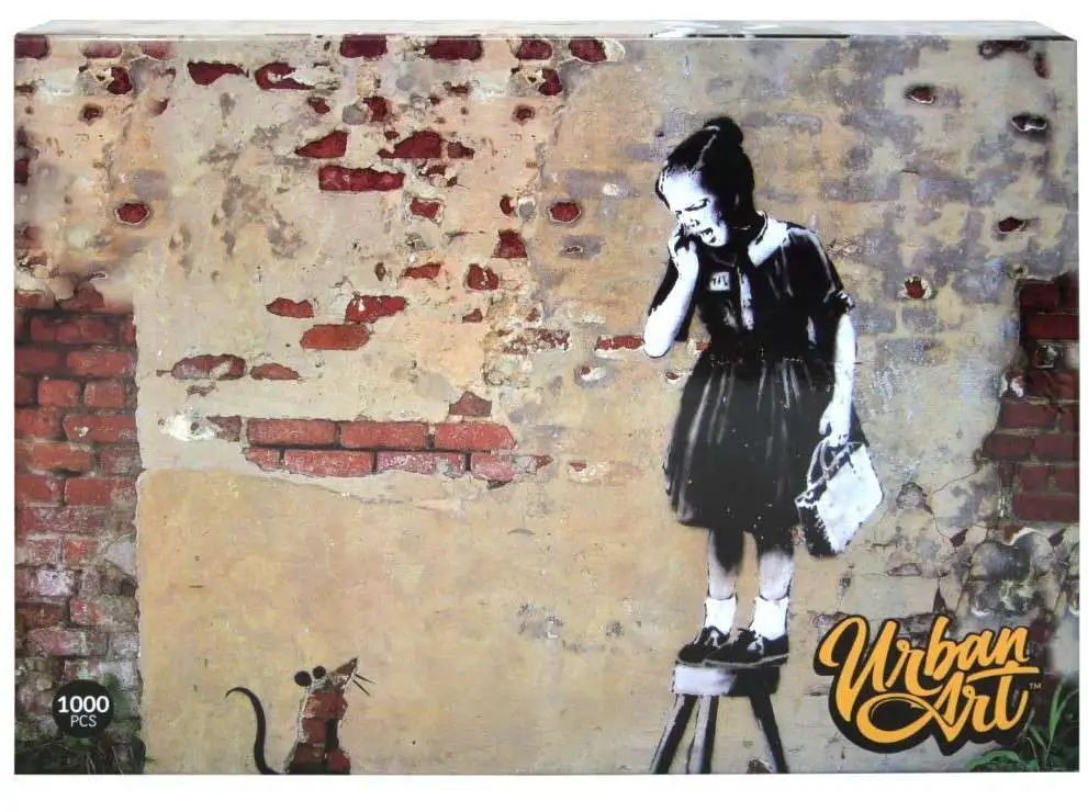 Banksy Graffiti Puzzle Girl on a Stool Puzzle [1000 Pieces]