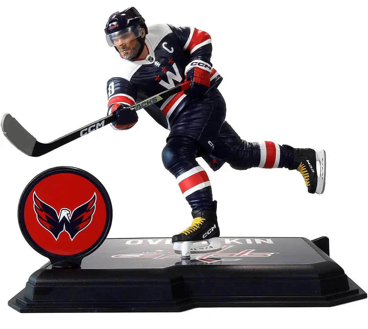 McFarlane Toys NHL Washington Capitals Sports Picks Hockey Alex Ovechkin Action Figure [Blue Jersey, Chase Version]