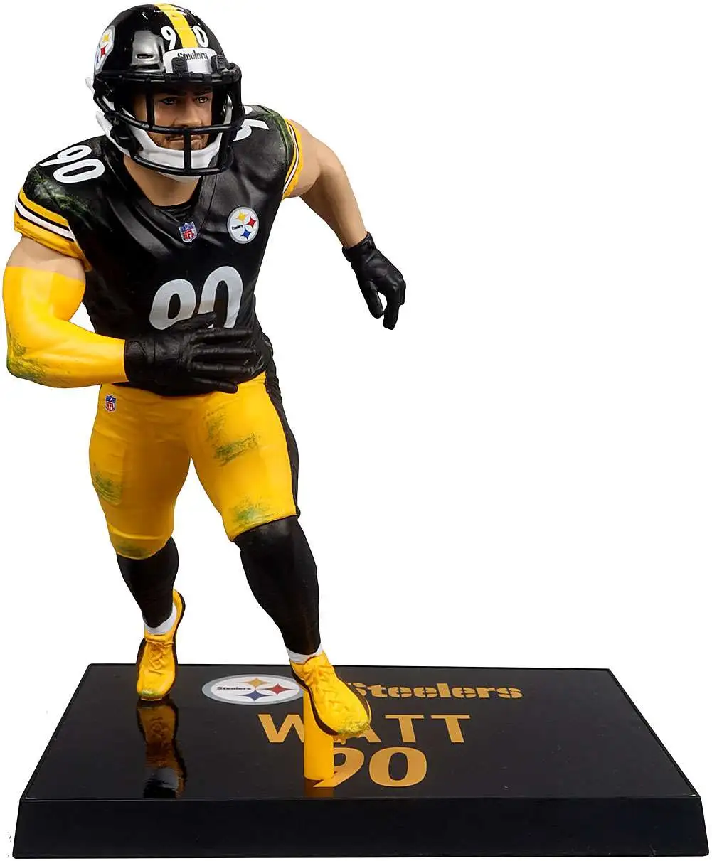McFarlane Toys NFL Pittsburgh Steelers Sports Picks Football TJ Watt Action Figure [Black Jersey, Regular Version]