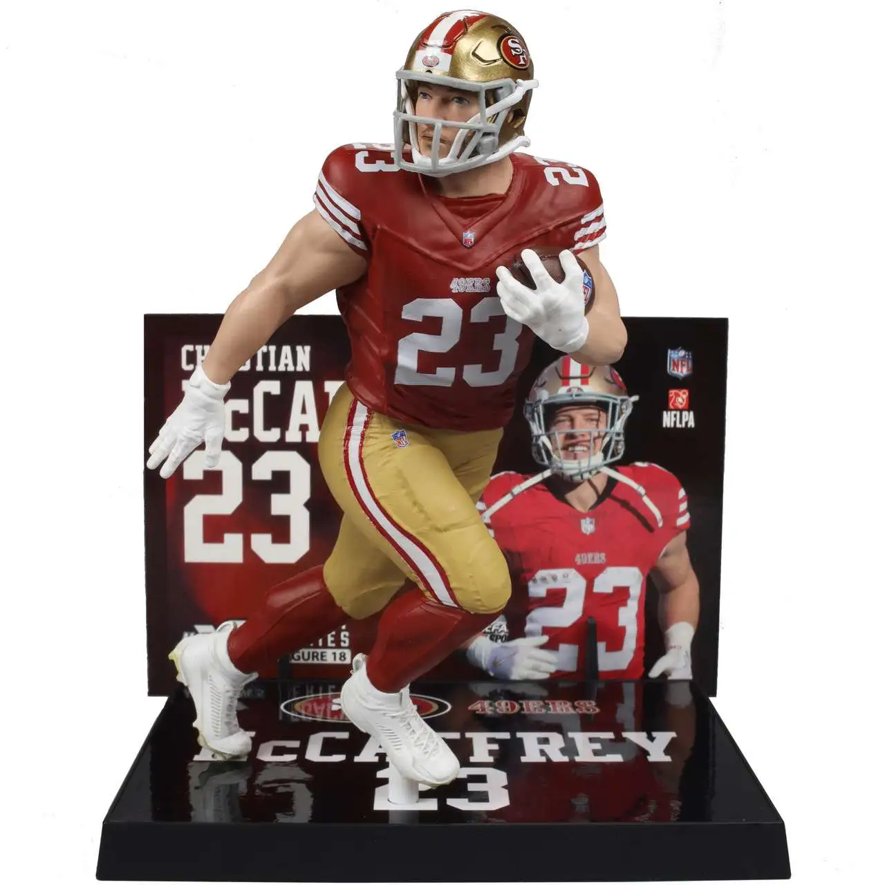 McFarlane Toys NFL San Francisco 49ers Sports Picks Football Christian McCaffrey Action Figure [Red Jersey, Regular Version]