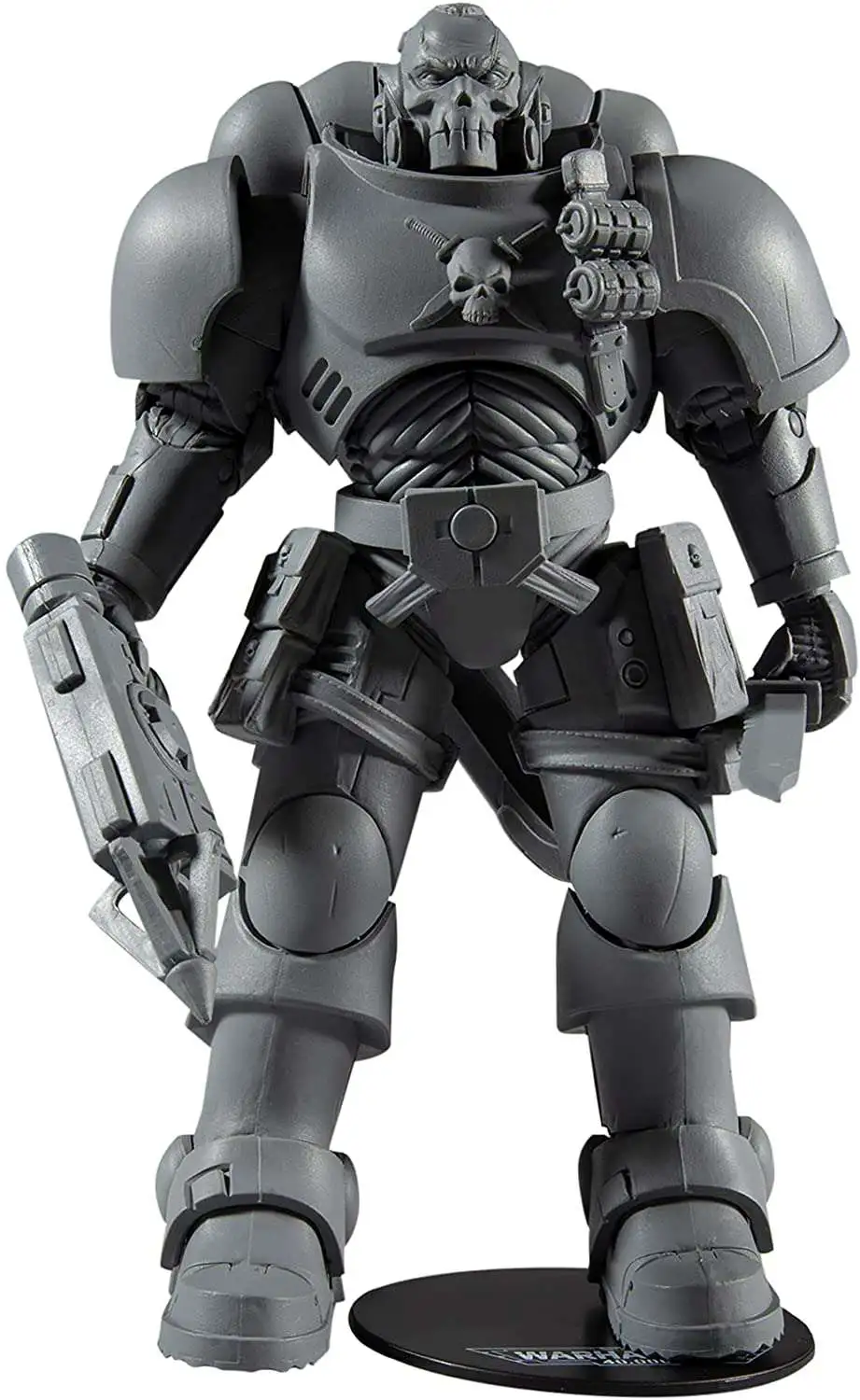 McFarlane Toys Warhammer 40000 Reiver Action Figure - 18 Cm Con 22 Articolazioni, Personalizzabile Con Base, Colore Grigio Opaco