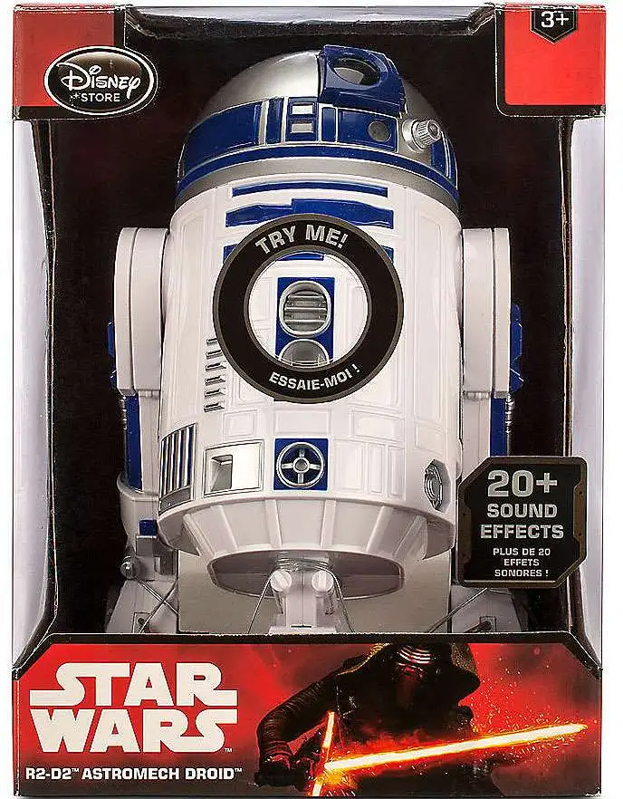 DISNEY STORE STAR WARS R2-D2 TALKING FIGURE ASTROMECH DROID FORCE AWAKENS GIFT 