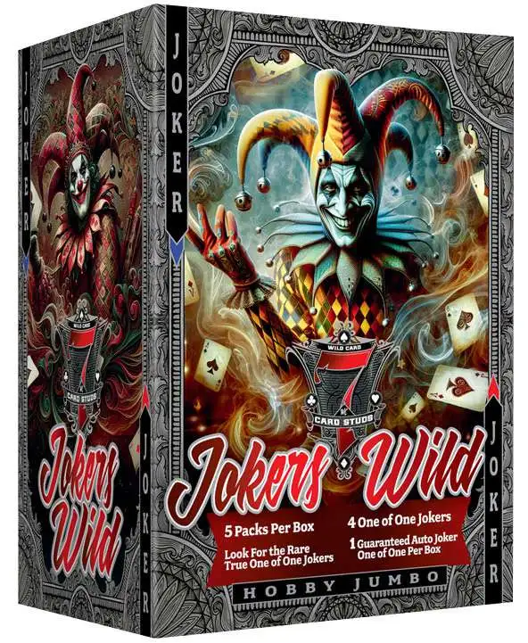 NFL 2024 7 Card Studs Jokers Wild Football Trading Card HOBBY Box