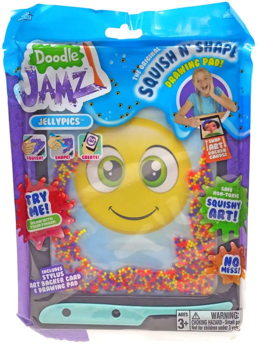 Doodle Jamz Jellypics Squish N' Shape Drawing Pad [Purple, Orange & Yellow, Version 2]