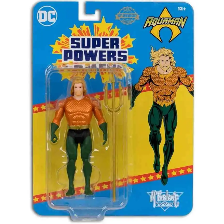 McFarlane Toys DC Direct Super Powers Aquaman Action Figure [Gold, Chase]