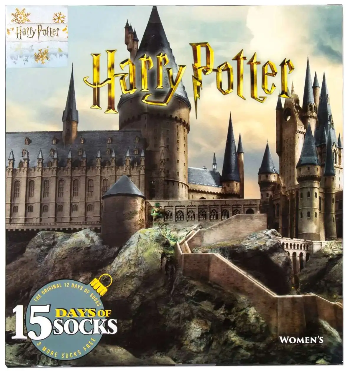 15 Days of Socks Harry Potter Womens Castle Exclusive 15-Pack [Womens Shoe Size 4 - 10]