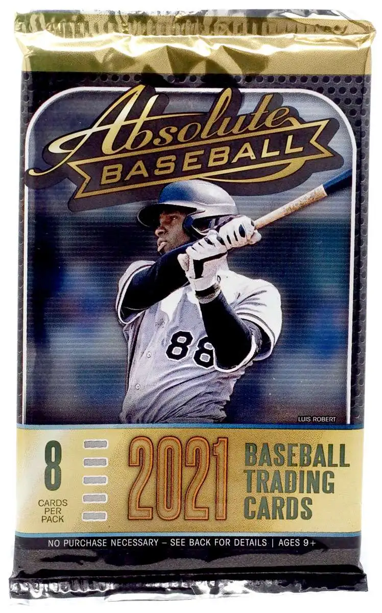 MLB Panini 2021 Absolute Baseball Trading Card Pack 8 Cards ToyWiz
