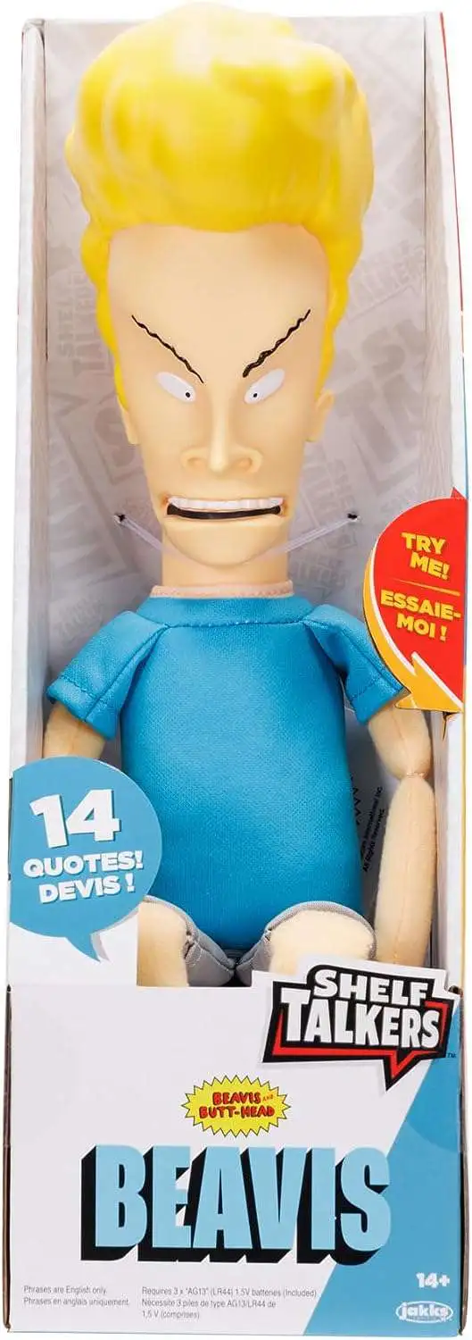 Beavis Butt-Head Shelf Talkers Beavis 12 Plush Figure with Sound Jakks  Pacific - ToyWiz