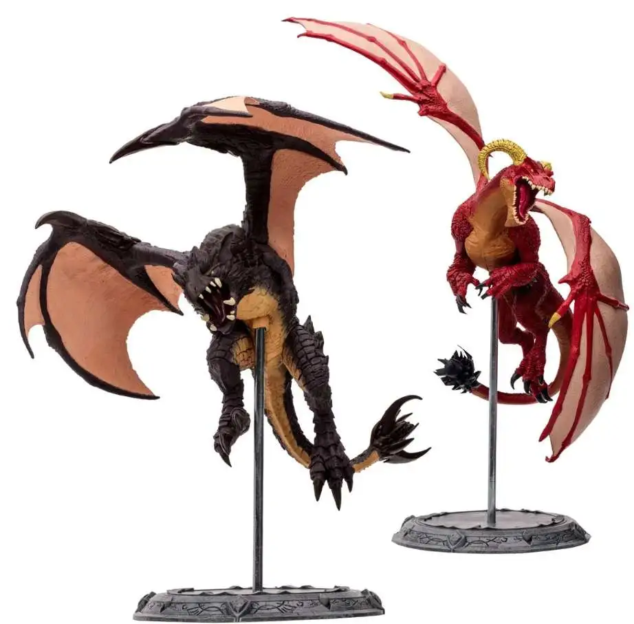 McFarlane Toys World of Warcraft Red Highland Drake & Black Proto-Drake Action Figure 2-Pack