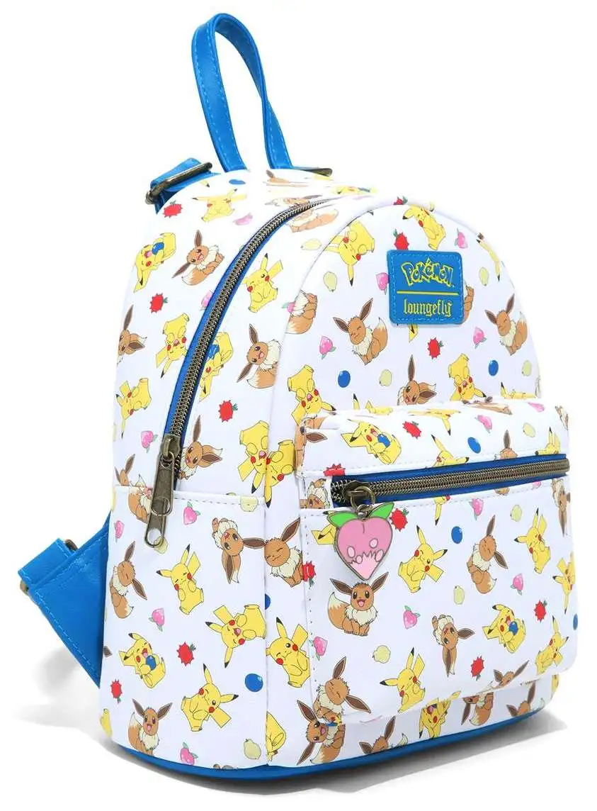 Loungefly+Pokemon+Mini+Backpack+Pikachu+Bulbasaur+Eevee+Squirtle+Charizard  for sale online
