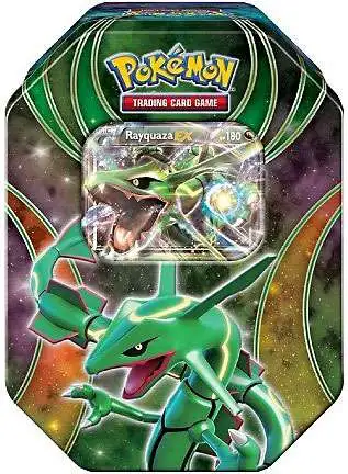 Pokemon 2016 Power Beyond Rayquaza-EX Tin Set [4 Booster Packs & Promo Card]