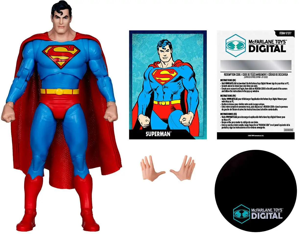 McFarlane Toys DC Direct Superman Action Figure [The Silver Age, Digital Collectible]