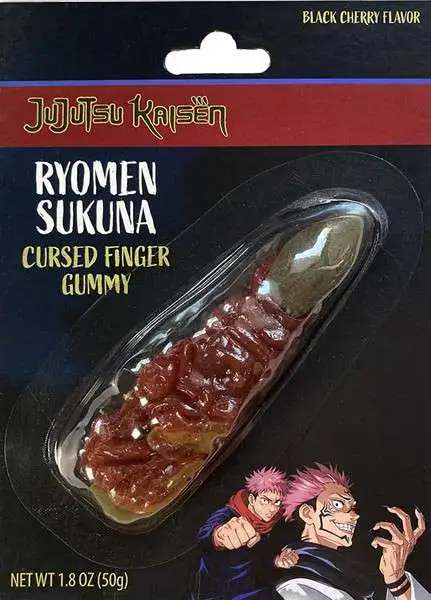 Jujutsu Kaisen Sukuna Cursed Finger Gummy 1.8 Ounces Candy (Pre-Order ships April)