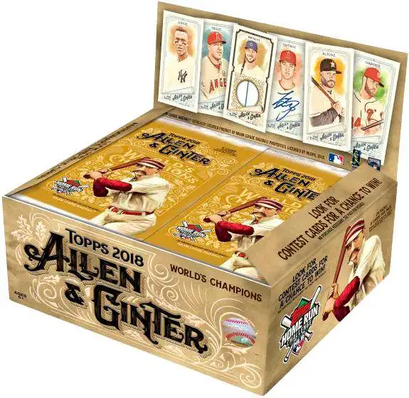 MLB Topps 2018 Allen & Ginter Baseball Trading Card RETAIL Box [24 Packs]