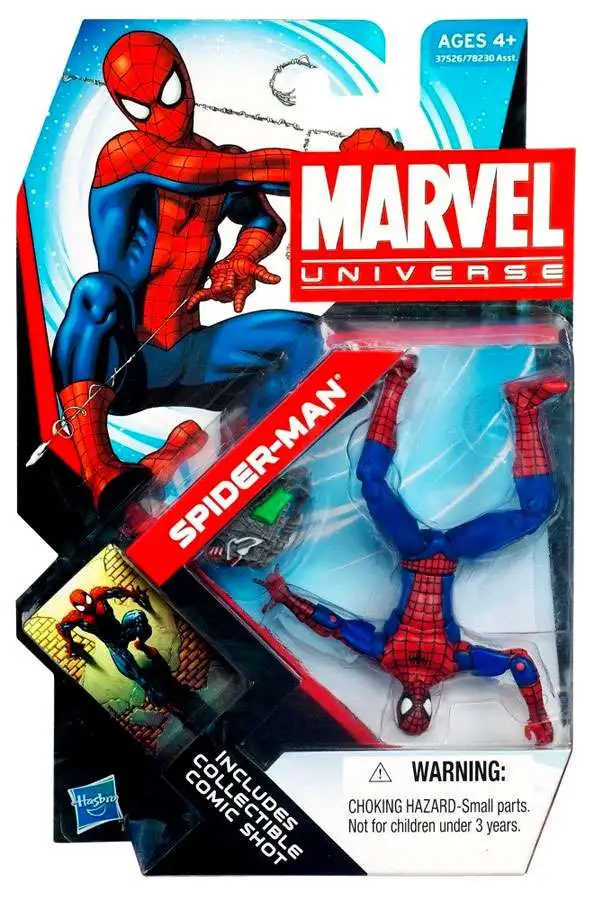 Marvel Universe Series 18 Spider-Man  Action Figure 7 Peter Parker  Hasbro - ToyWiz