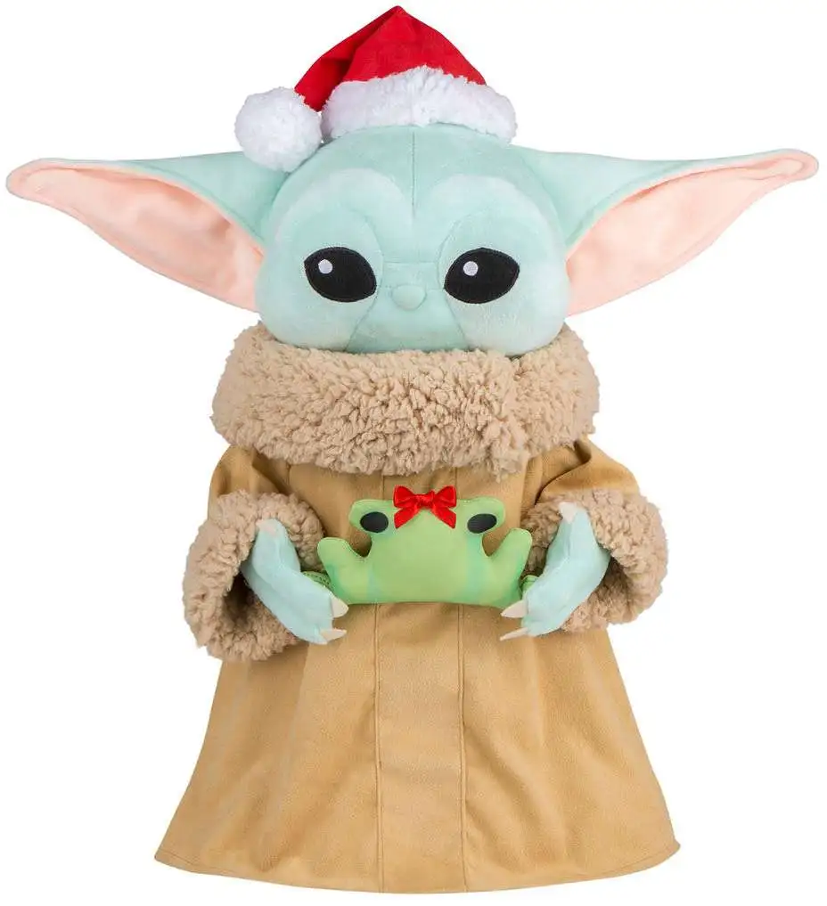 Star Wars The Mandalorian Grogu Holiday Greeter 18.9-Inch Plush