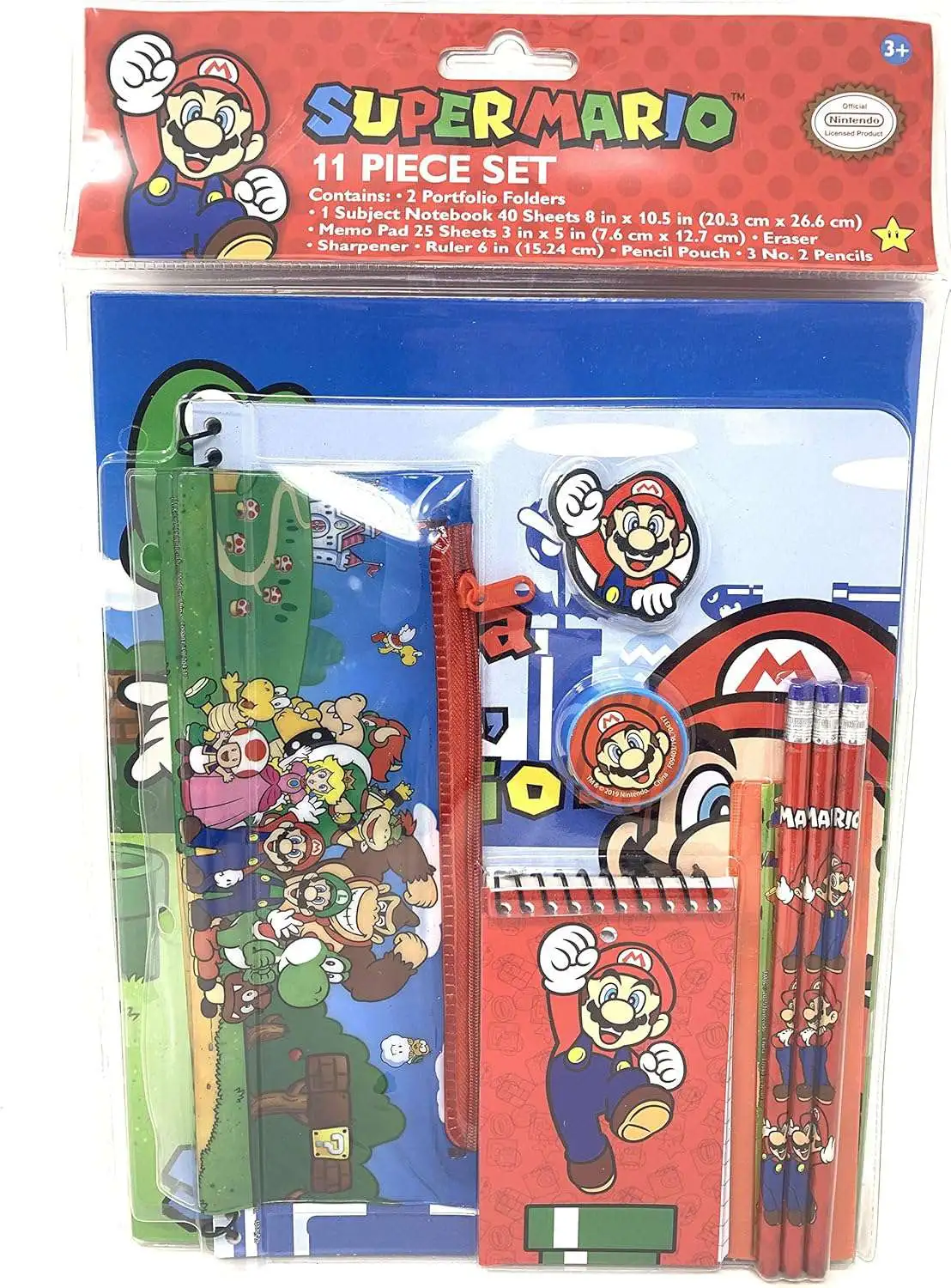 Super Mario 11 Piece Stationery Kit