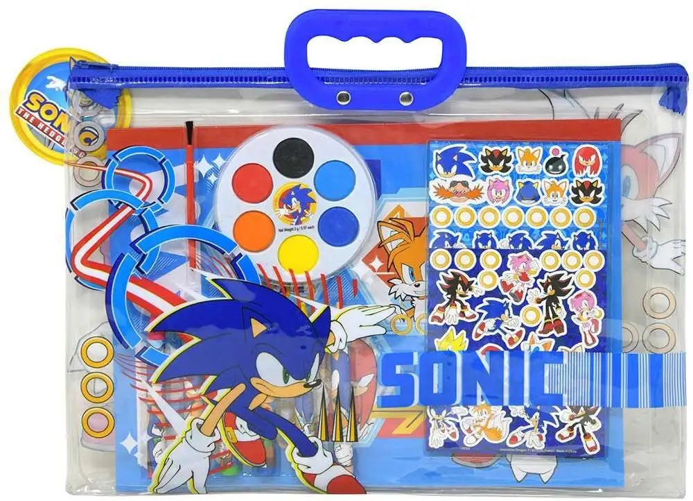 Sonic The Hedgehog 12 Pieces Tote Set